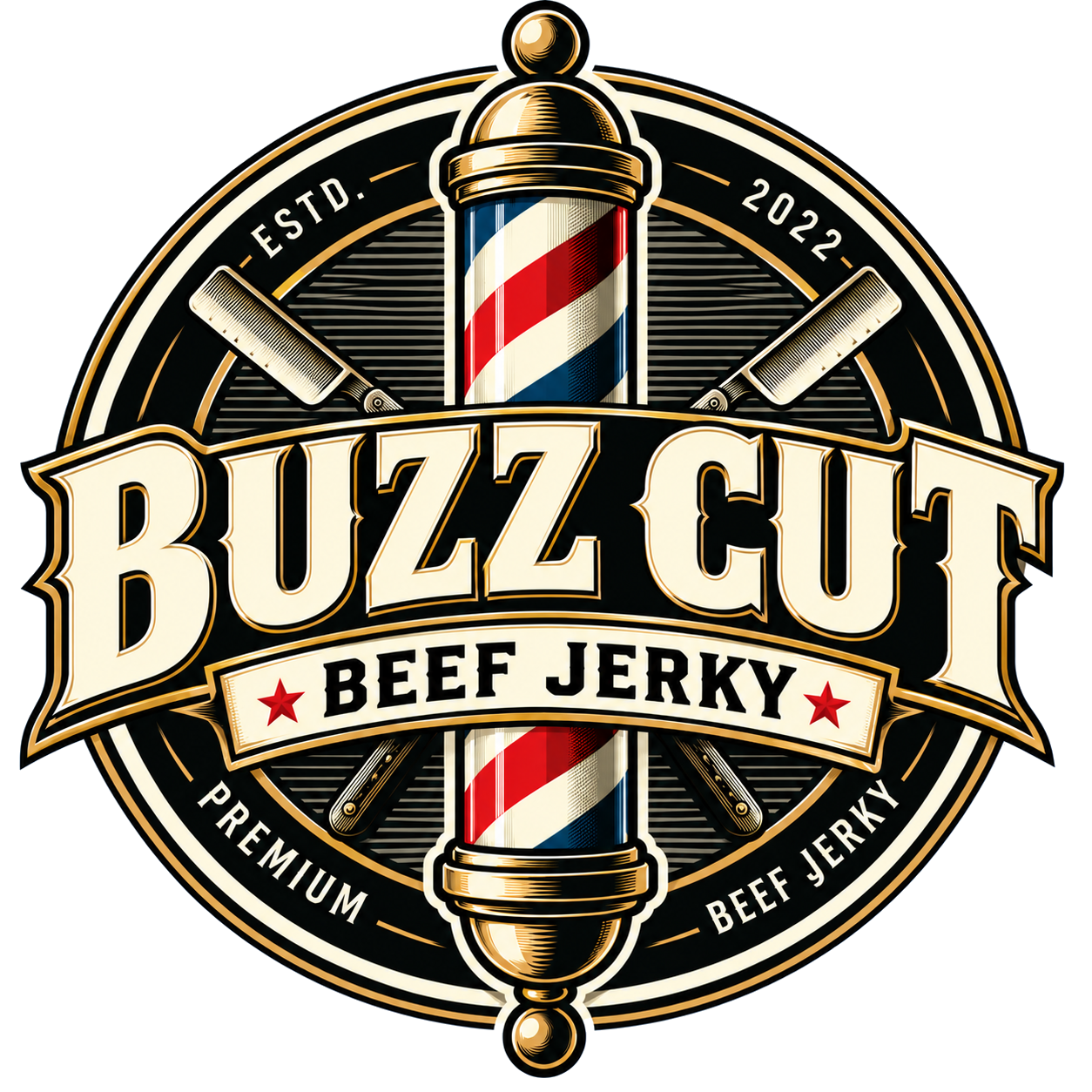 Buzz Cut Beef Jerky logo