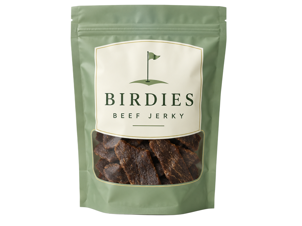 Birdies Beef Jerky bag mockup